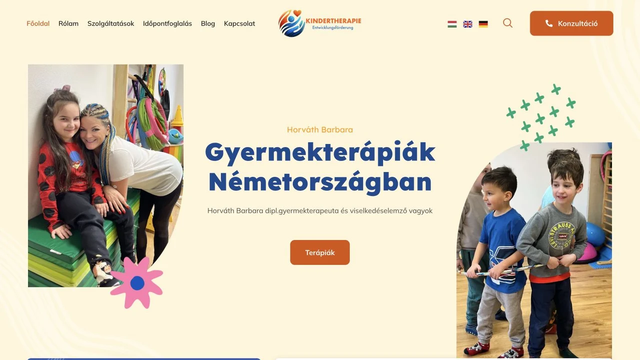 Neuro Kindertherapie – Therapy Practice Website
