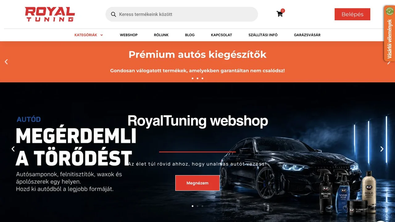 Royal Tuning – WooCommerce Redesign